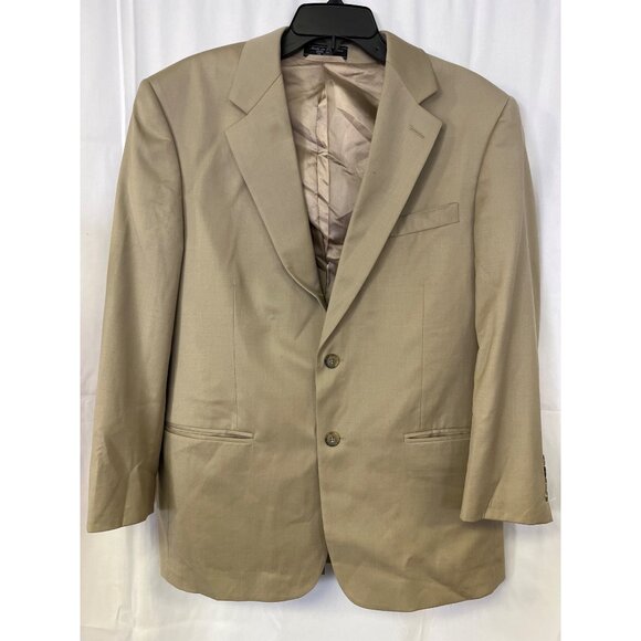 Haspel Men's Tan 100% Wool Blazer Size 40S SKU 6063